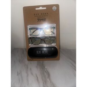 Rae Dunn Premium Blue Light Blocking Reading Glasses 0.00 Strength 2 Pair
